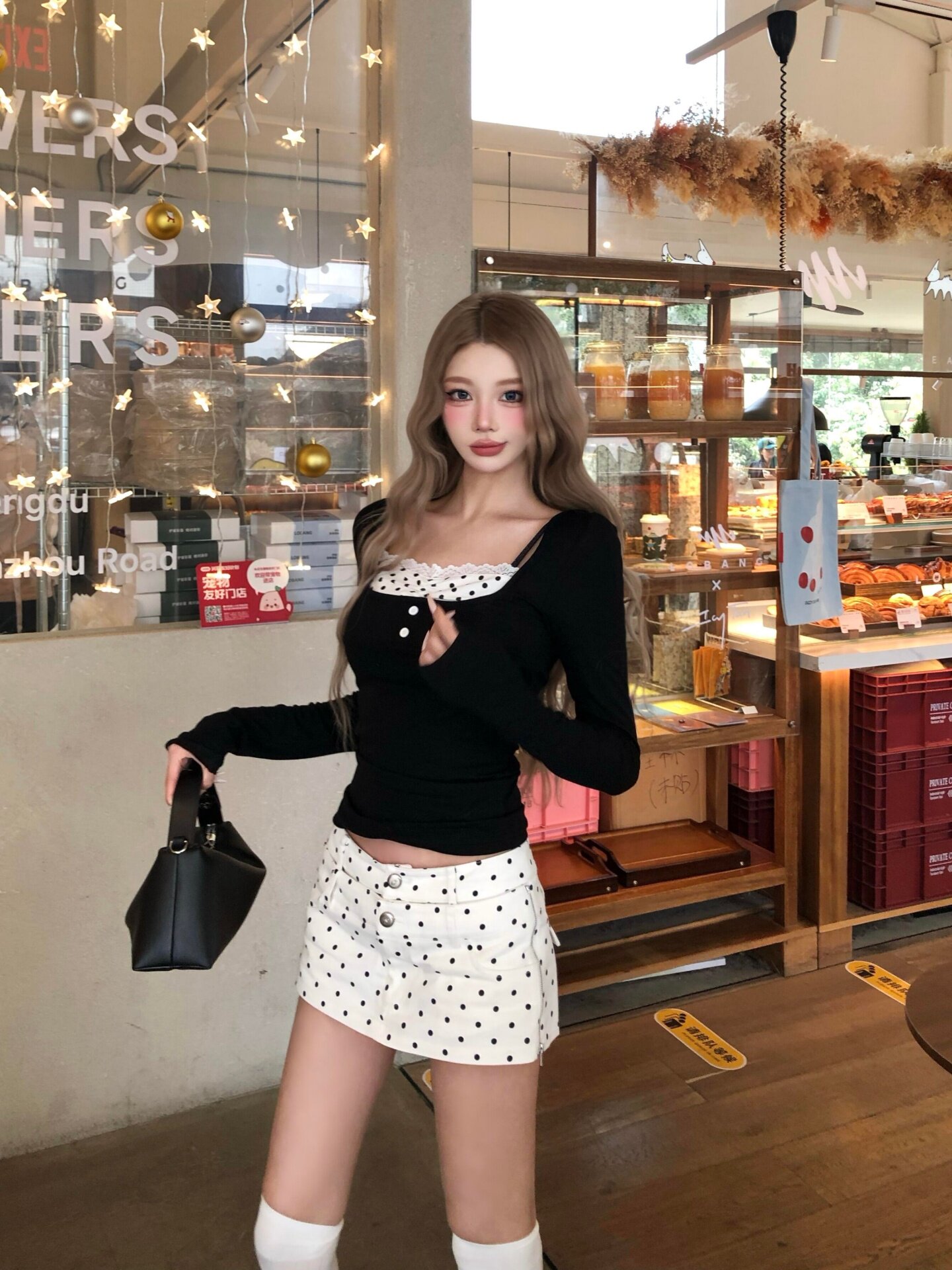 Official Rayon Korean Retro Style Long Sleeve T-Shirt Women Slim Trend photo 3 (style 17165269876)