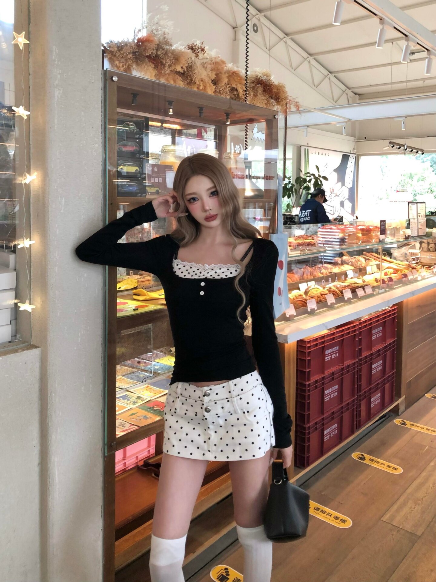 Official Rayon Korean Retro Style Long Sleeve T-Shirt Women Slim Trend photo 5 (style 17165269876)