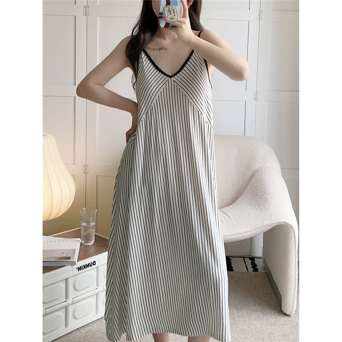 Summer Cotton-Like No Pads Homewear Women Short Sleeve Shorts 2 Pcs Br photo 2 (style 17121715)