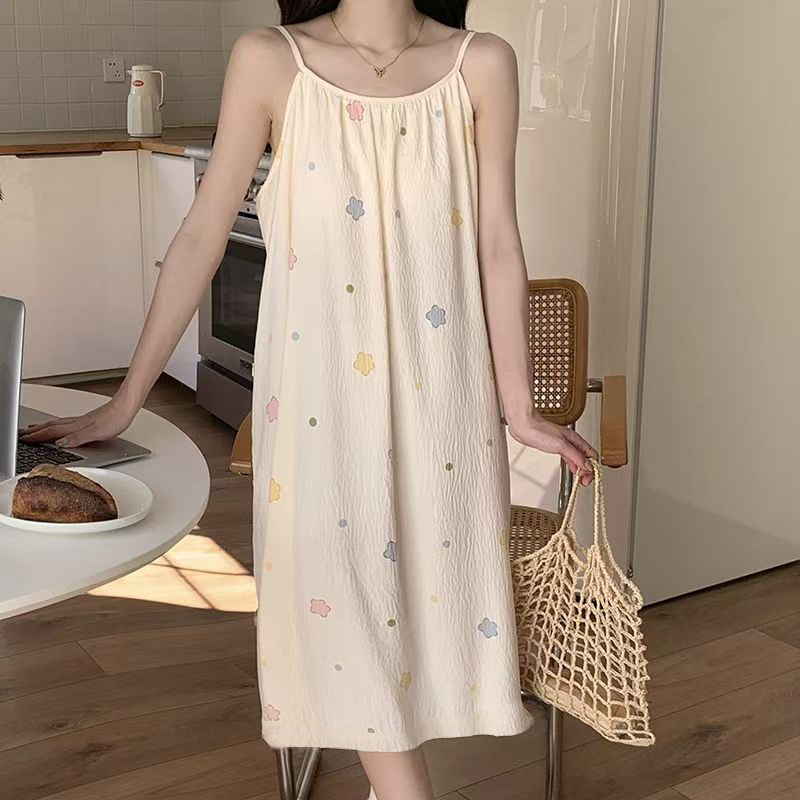 Summer Cloud Cotton Camisole Homewear Women Short Sleeve Shorts 2 Pcs photo 2 (style 17171723)