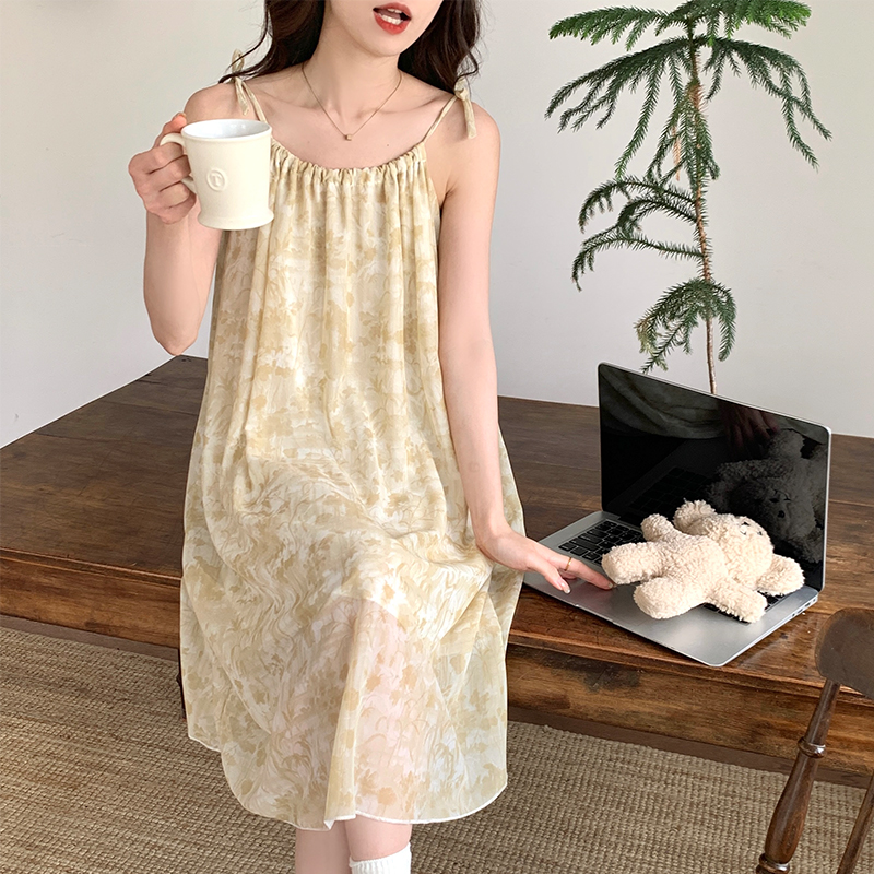 Women's Summer Cloud Cotton Slip Nightgown - Loose Fit, Slimming, Brea photo 7 (style SM-4A6337)