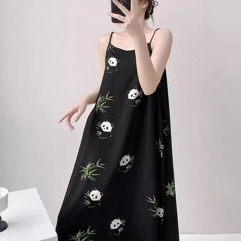 Summer Cloud Cotton Camisole Nightgown Women Loose Slim Breathable Home Dress Wholesale
