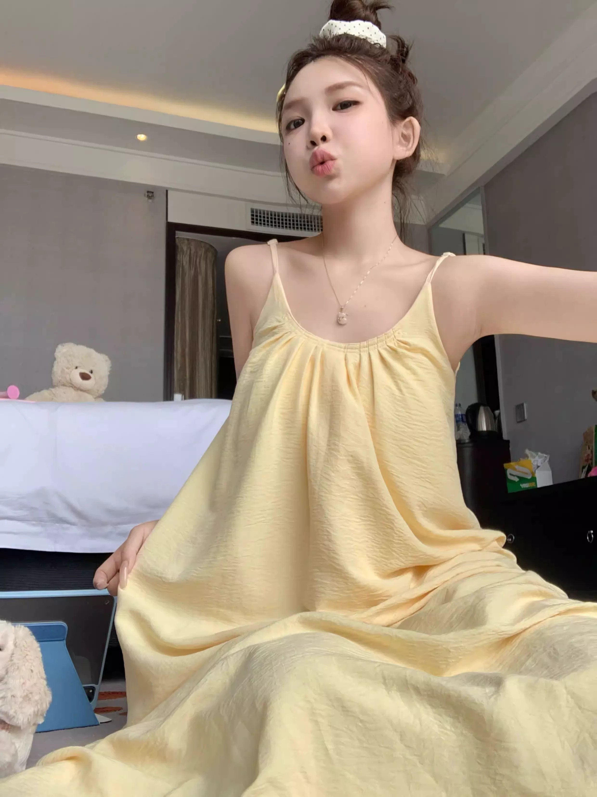Summer Cloud Cotton With Pads Homewear Women Short Sleeve Shorts 2 Pcs photo 2 (style 1752175314)