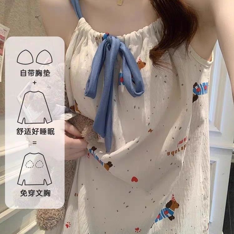Summer Cloud Cotton With Pads Homewear Women Short Sleeve Shorts 2 Pcs Breathable Wholesale