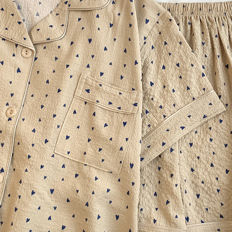 Summer Cotton Homewear Women Short Sleeve Shorts 2 Pcs Breathable Comf photo 6 (style 18)
