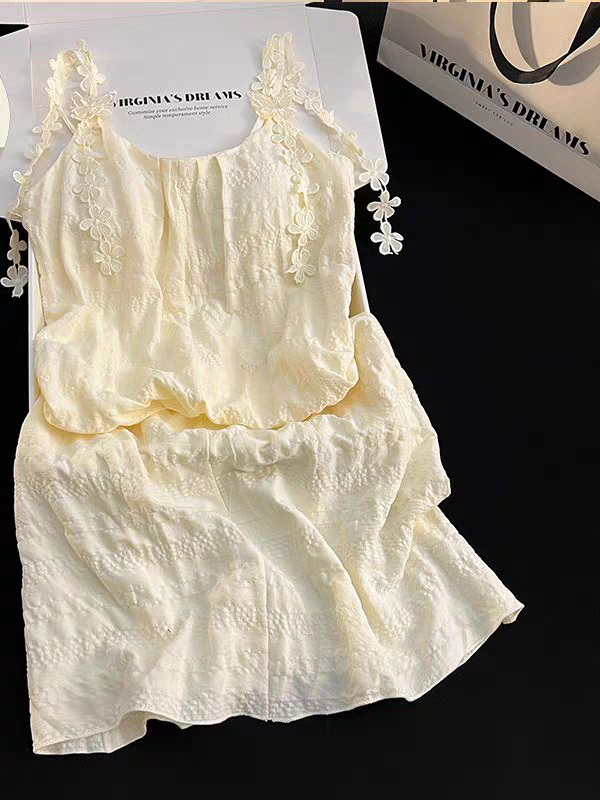 Summer Cotton With Pads Homewear Women Short Sleeve Shorts 2 Pcs Breathable Wholesale