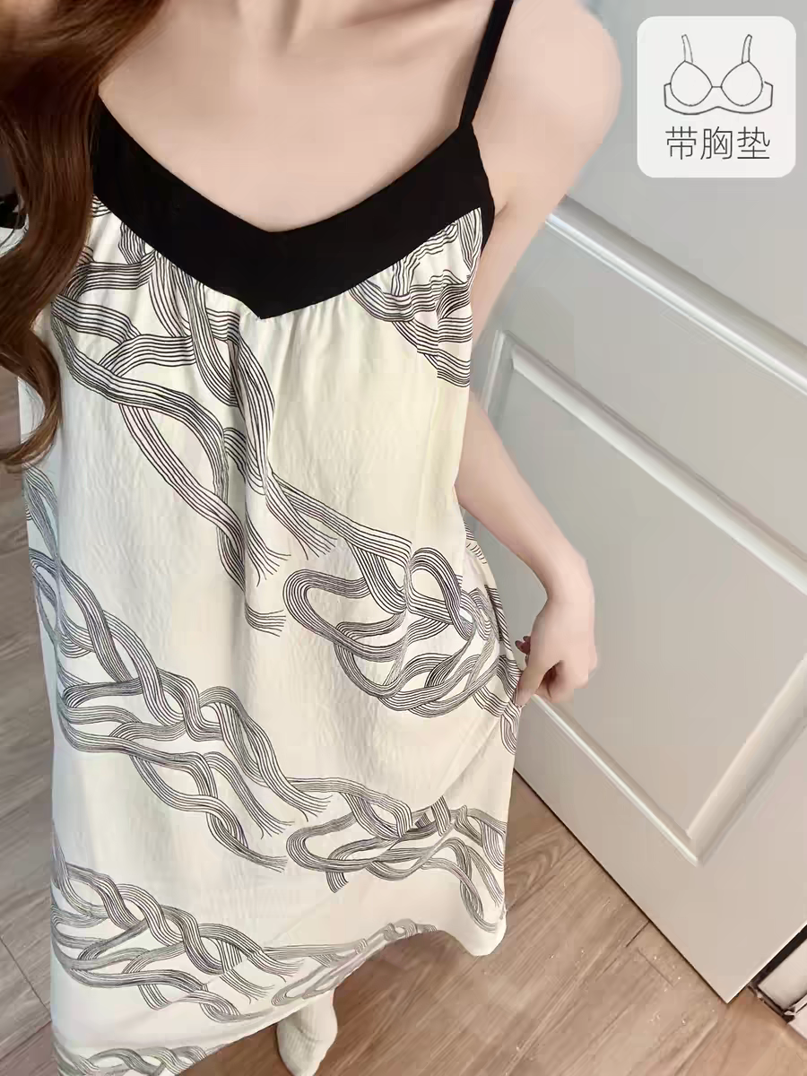 Summer Cloud Cotton With Pads Homewear Women Short Sleeve Shorts 2 Pcs Breathable Wholesale