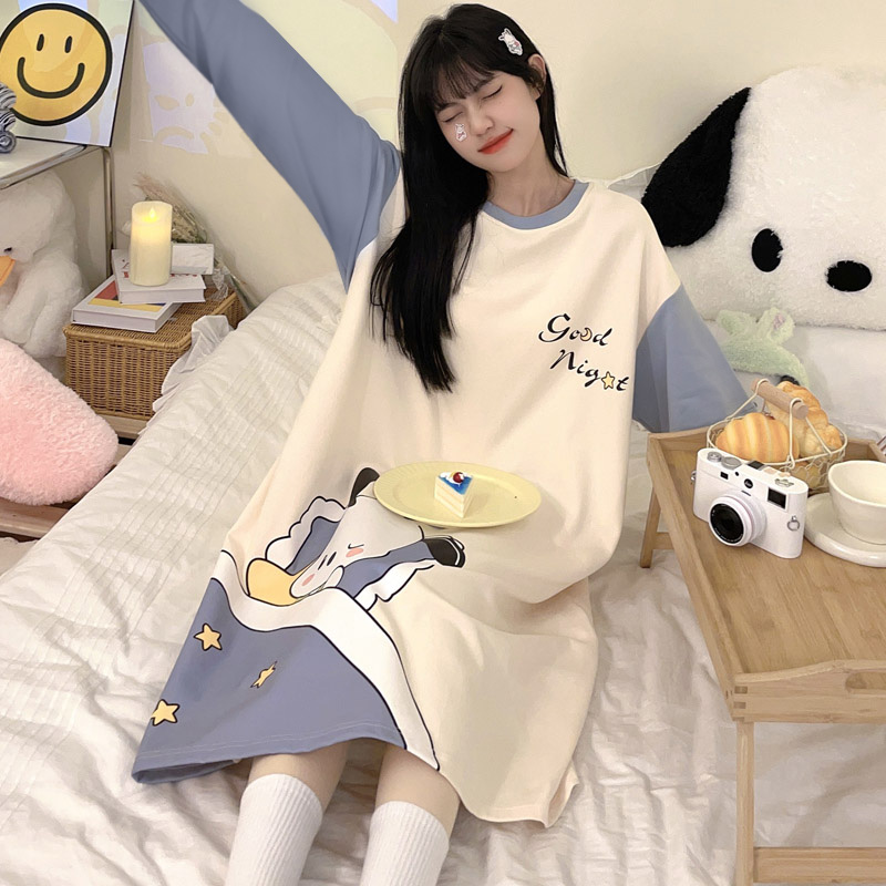Summer Cotton Cardigan Homewear Women Short Sleeve Shorts 2 Pcs Breath photo 2 (style 2)
