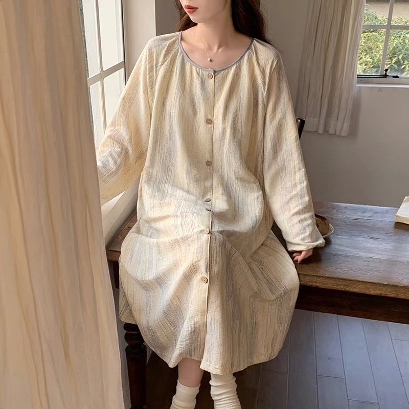 Summer Cotton Cardigan Homewear Women Short Sleeve Shorts 2 Pcs Breath photo 7 (style 2)