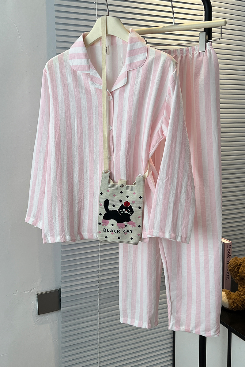 Summer Cloud Cotton Homewear Women Short Sleeve Shorts 2 Pcs Breathabl photo 1 (style 2025115)