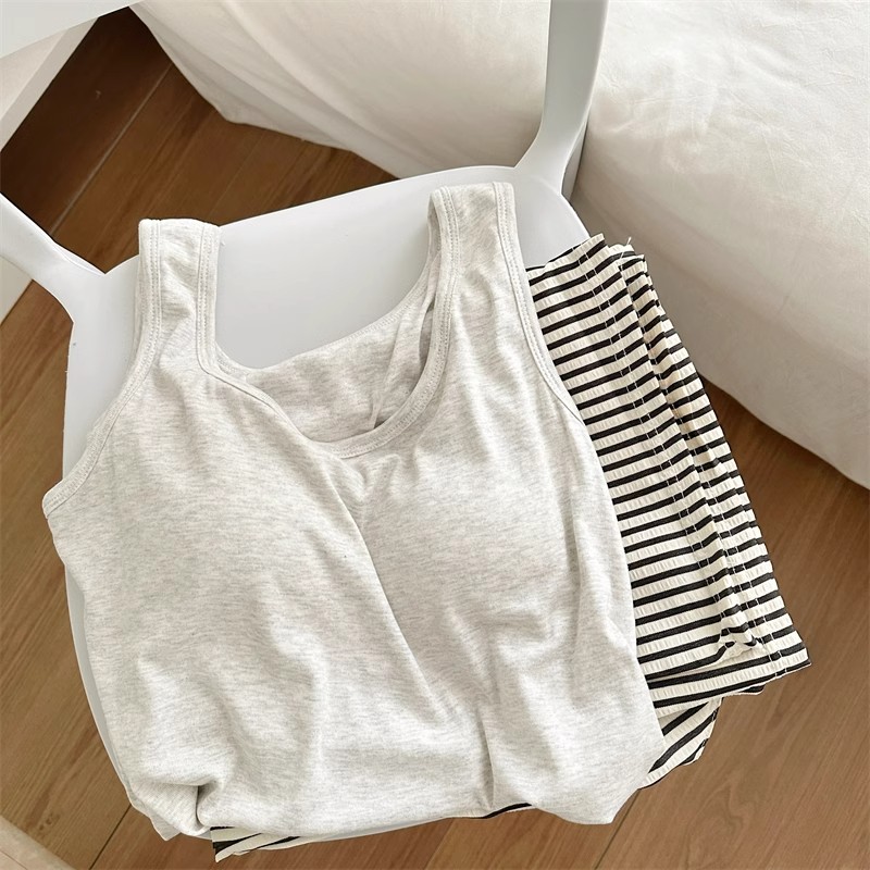 Summer Cloud Cotton With Pads Homewear Women Short Sleeve Shorts 2 Pcs photo 1 (style 2077208014)