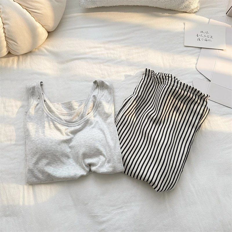 Summer Cloud Cotton With Pads Homewear Women Short Sleeve Shorts 2 Pcs photo 5 (style 2077208014)