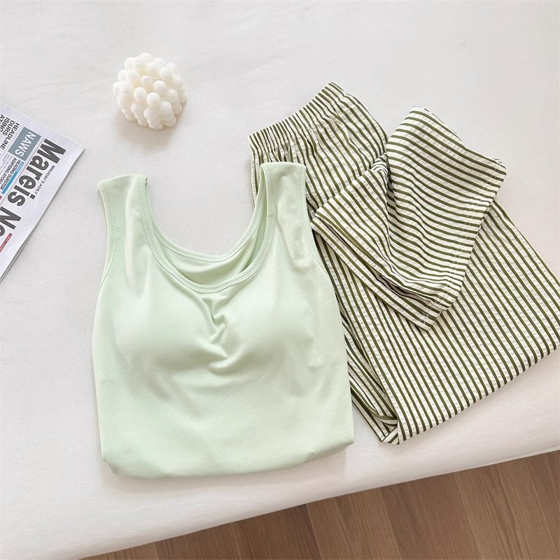Summer Cloud Cotton With Pads Homewear Women Short Sleeve Shorts 2 Pcs photo 6 (style 2077208014)