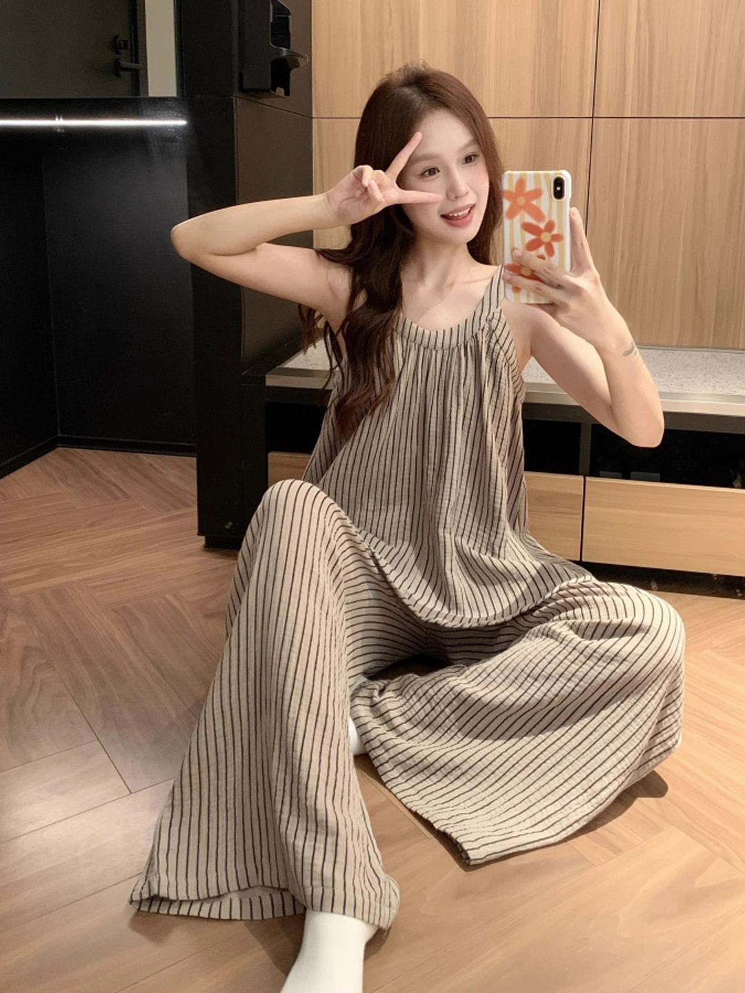 Summer Cloud Cotton Homewear Women Short Sleeve Shorts 2 Pcs Breathable Comfort Wholesale
