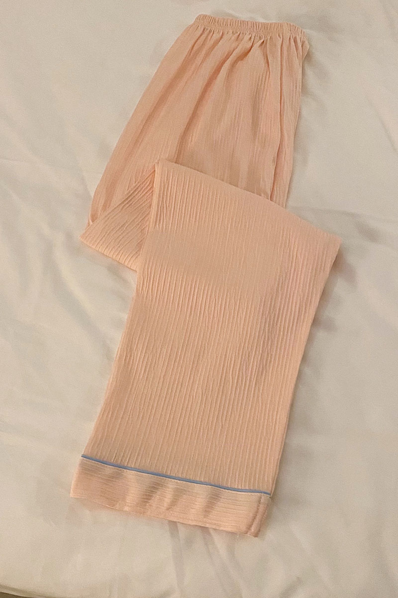 Summer Cotton Cardigan Homewear Women Short Sleeve Shorts 2 Pcs Breath photo 5 (style 220321)