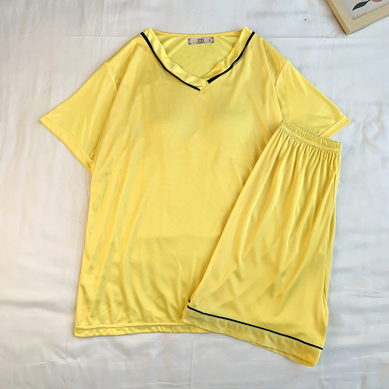 Summer Cotton Homewear Women Short Sleeve Shorts 2 Pcs Breathable Comf photo 6 (style 23)