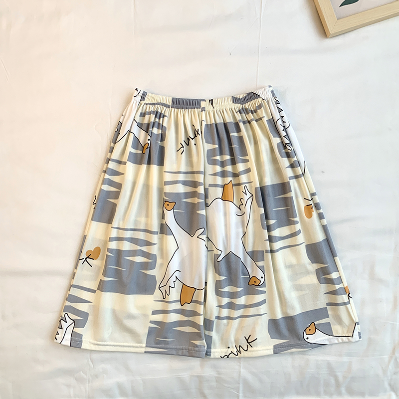 Summer Cotton Homewear Women Short Sleeve Shorts 2 Pcs Breathable Comf photo 4 (style 27)