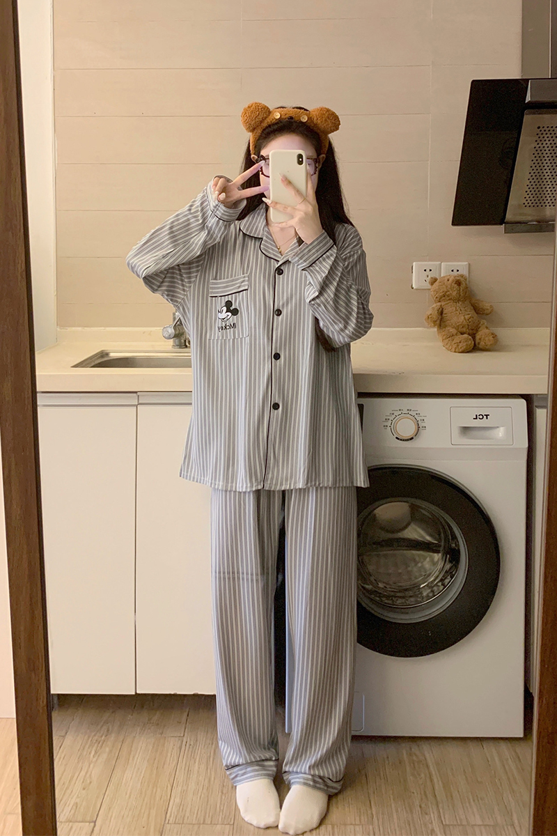 Women's Summer Cloud Cotton Double-Layer Shorts Loungewear Set photo 4 (style SM-253A25)