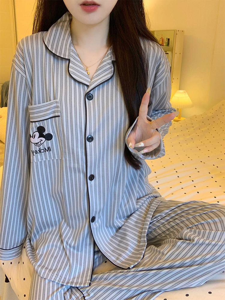 Women's Summer Cloud Cotton Double-Layer Shorts Loungewear Set photo 6 (style SM-253A25)