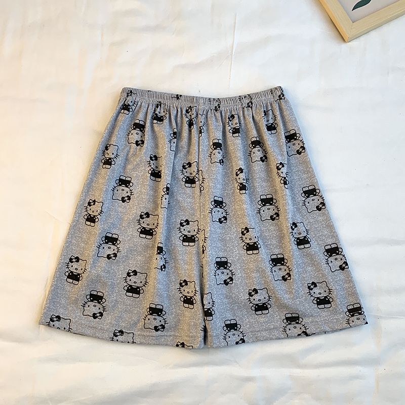 Summer Cotton Homewear Women Short Sleeve Shorts 2 Pcs Breathable Comf photo 4 (style 33)