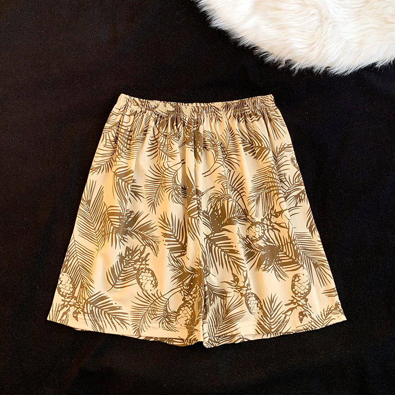 Summer Cotton Homewear Women Short Sleeve Shorts 2 Pcs Breathable Comf photo 1 (style 37)