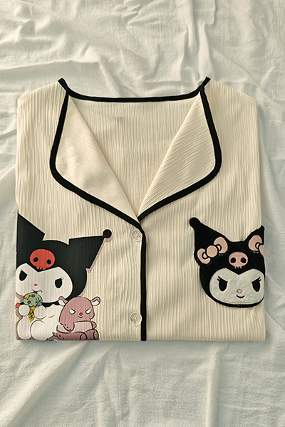 Summer Cotton Homewear Women Short Sleeve Shorts 2 Pcs Breathable Comf photo 4 (style 400600)