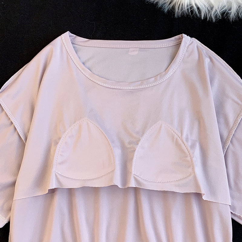 Summer Cotton Pullover Homewear Women Short Sleeve Shorts 2 Pcs Breath photo 1 (style 41)