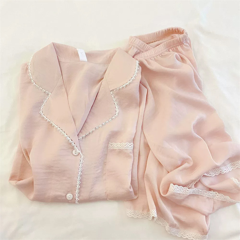 Summer Cotton Cardigan Homewear Women Short Sleeve Shorts 2 Pcs Breath photo 3 (style 417016019)