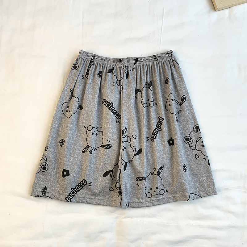 Summer Cotton Pullover Homewear Women Short Sleeve Shorts 2 Pcs Breath photo 4 (style 42)