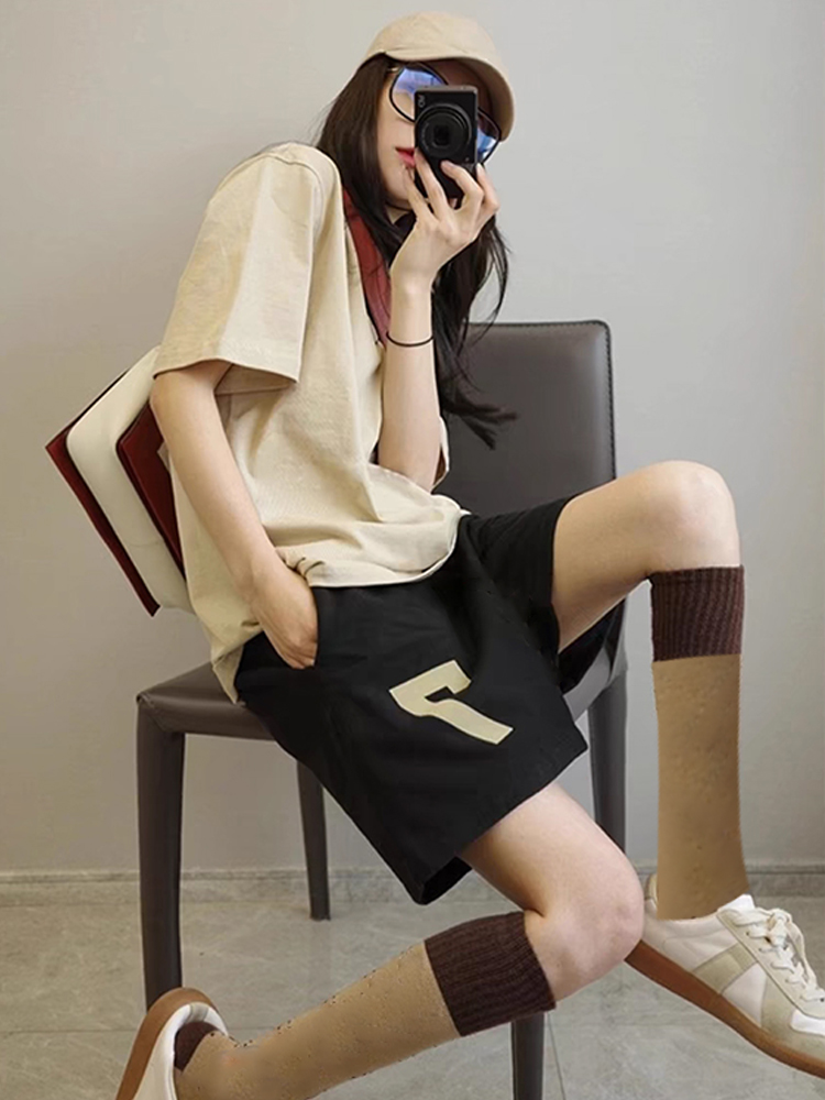 Summer Cotton-Like Homewear Women Short Sleeve Shorts 2 Pcs Breathable photo 2 (style 425314)