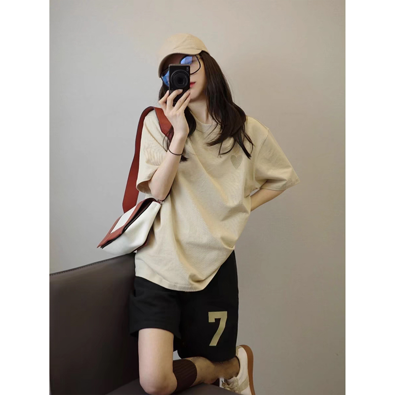 Summer Cotton-Like Homewear Women Short Sleeve Shorts 2 Pcs Breathable photo 4 (style 425314)