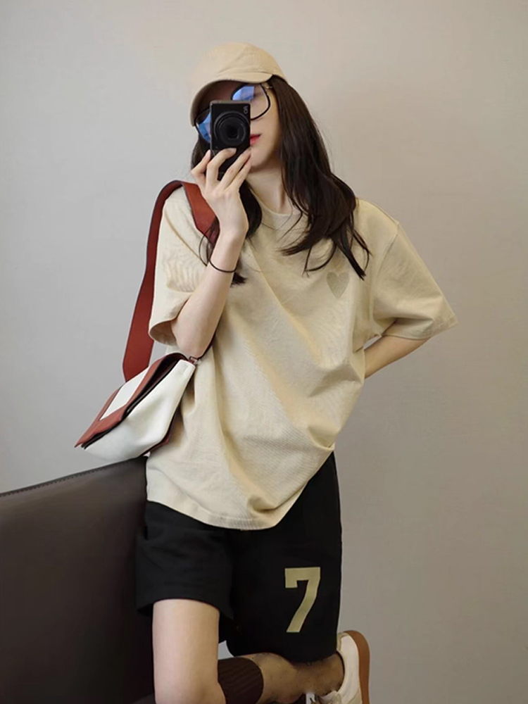Summer Cotton-Like Homewear Women Short Sleeve Shorts 2 Pcs Breathable photo 5 (style 425314)