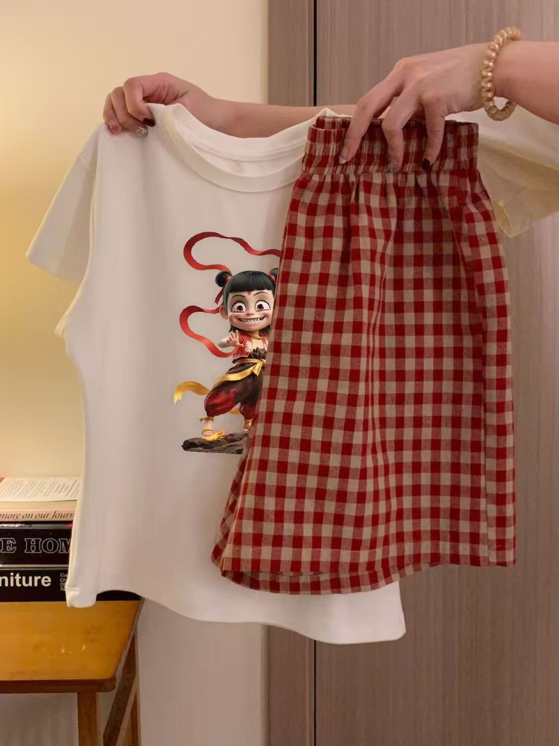 Summer Cotton-Like Homewear Women Short Sleeve Shorts 2 Pcs Breathable Comfort Wholesale