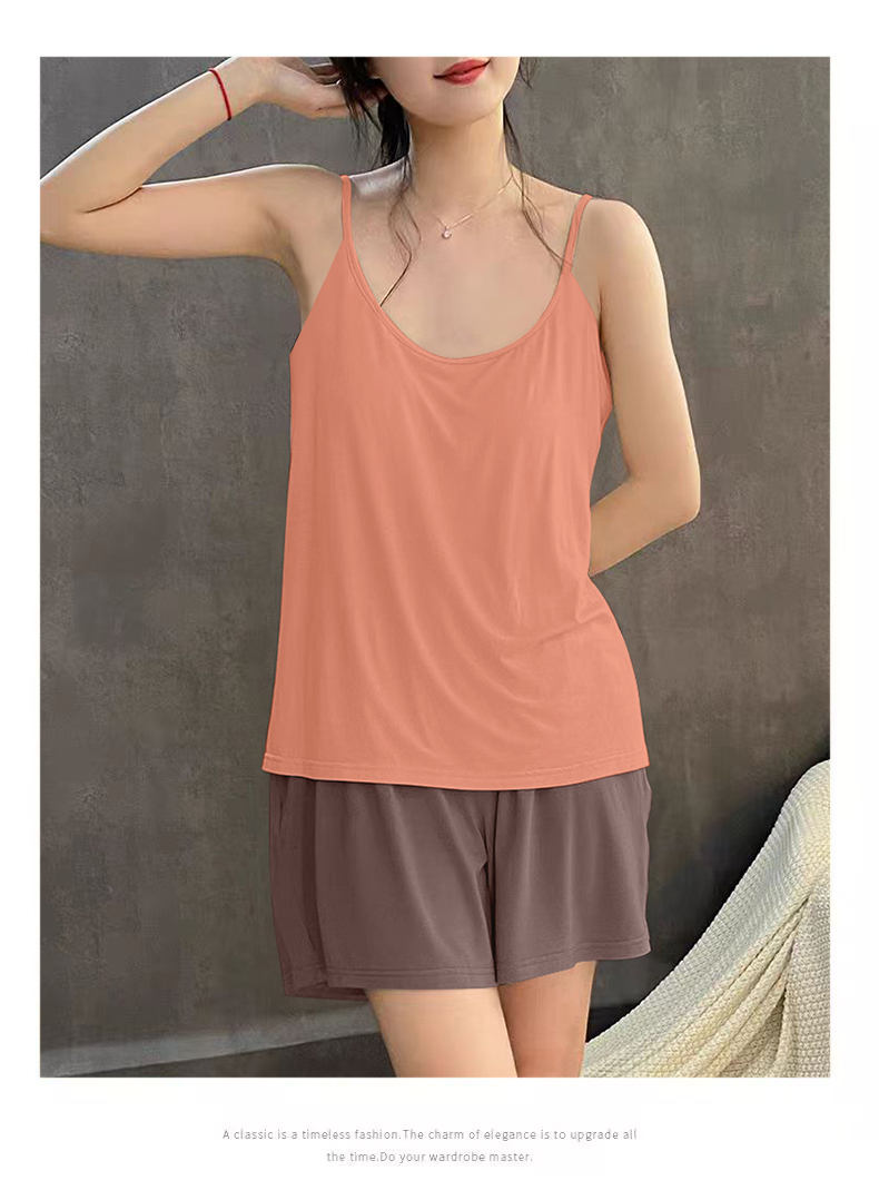 Summer Cotton-Like Homewear Women Short Sleeve Shorts 2 Pcs Breathable Comfort Wholesale