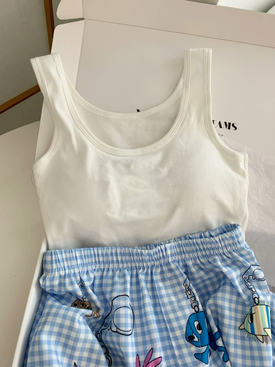 Summer Cotton-Like Vest Homewear Women Short Sleeve Shorts 2 Pcs Breat photo 5 (style 4362)