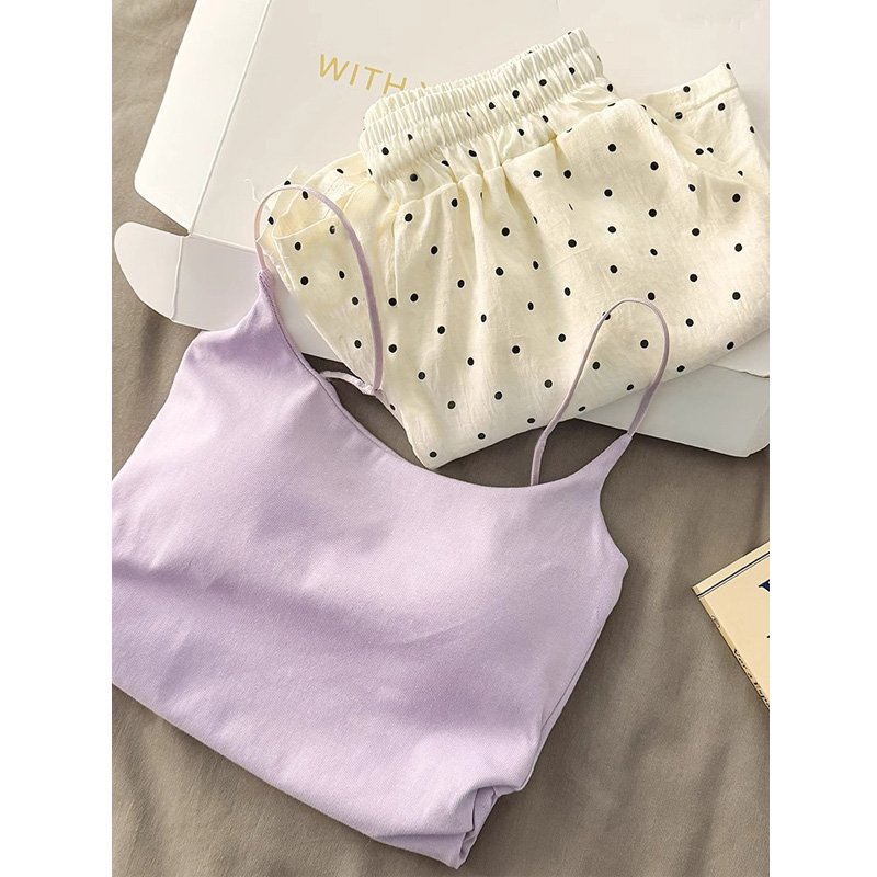 Summer Cotton-Like With Pads Homewear Women Short Sleeve Shorts 2 Pcs photo 4 (style 4373)