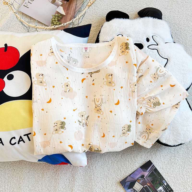 Summer Cloud Cotton With Pads Homewear Women Short Sleeve Shorts 2 Pcs photo 4 (style 46324634)