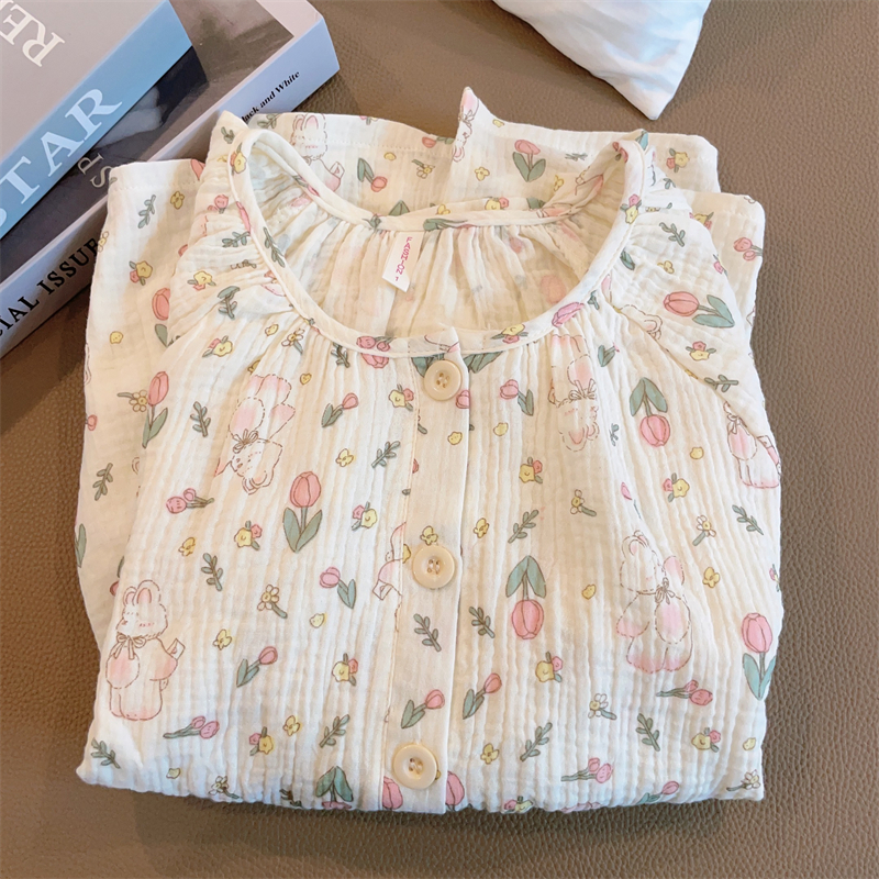 Women's Summer Cotton Short Sleeve & Shorts Loungewear Set