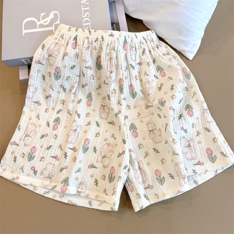Women's Summer Cotton Short Sleeve & Shorts Loungewear Set photo 5 (style SM-89CF4E)