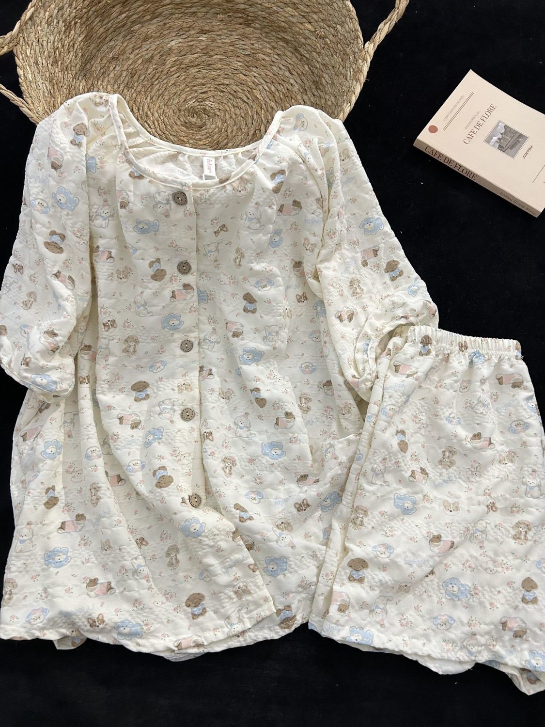 Summer Cotton With Pads Homewear Women Short Sleeve Shorts 2 Pcs Breat photo 1 (style 5045)