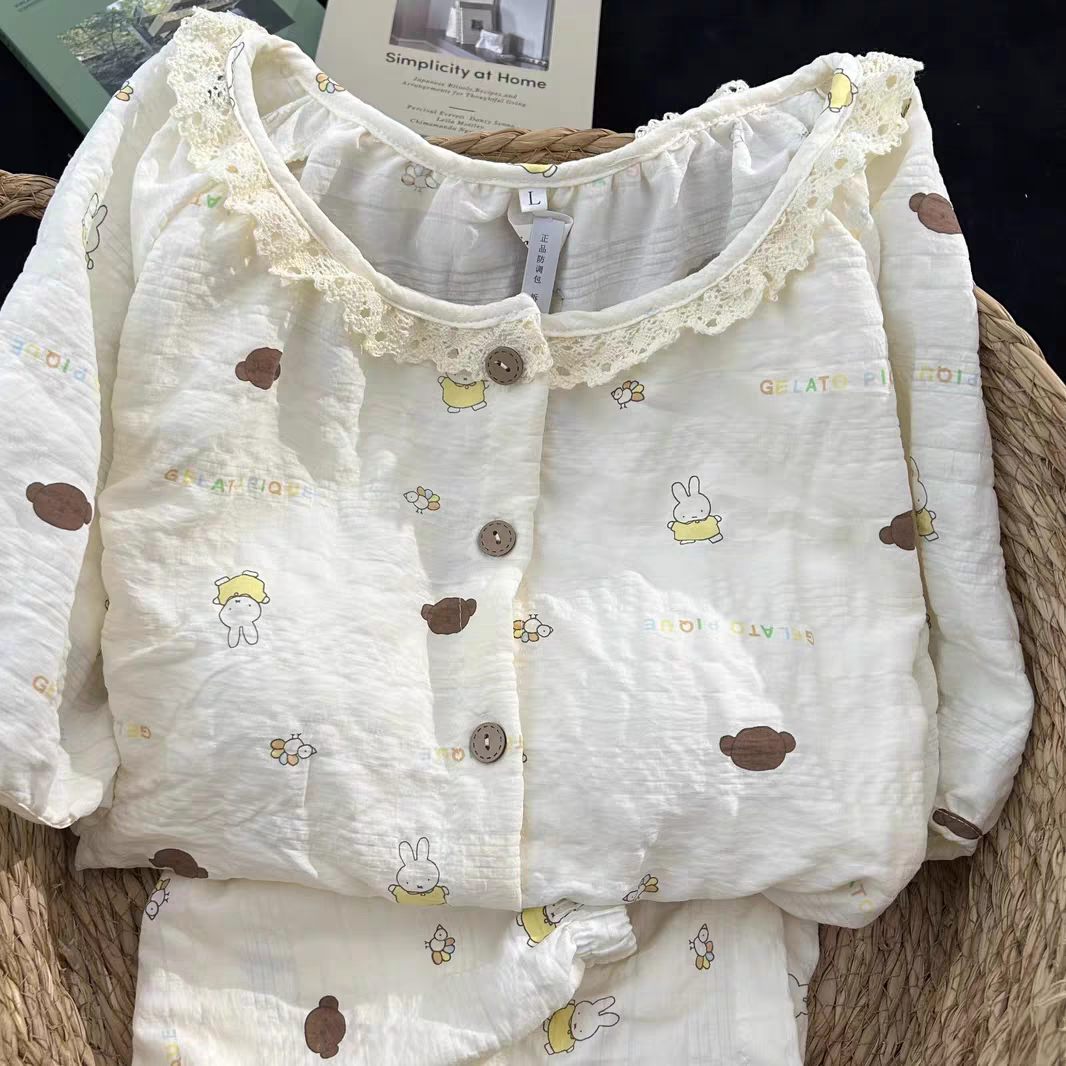 Summer Cotton With Pads Homewear Women Short Sleeve Shorts 2 Pcs Breat photo 3 (style 5085)