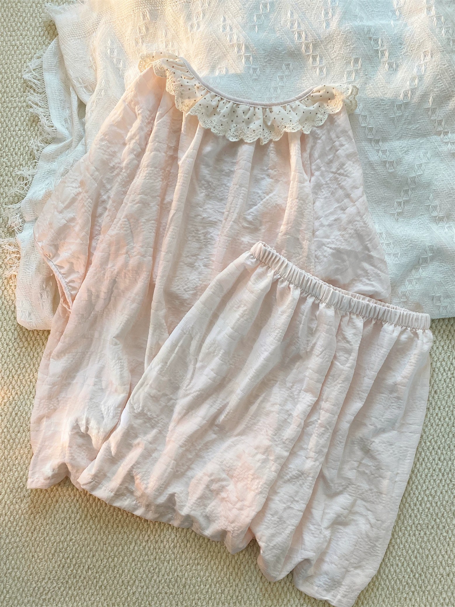 Summer Cotton With Pads Homewear Women Short Sleeve Shorts 2 Pcs Breat photo 7 (style 5086)