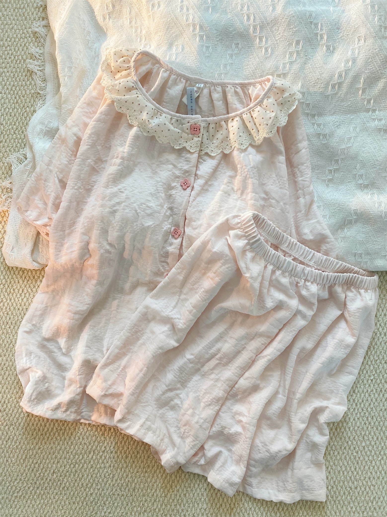 Summer Cotton With Pads Homewear Women Short Sleeve Shorts 2 Pcs Breat photo 1 (style 5086)