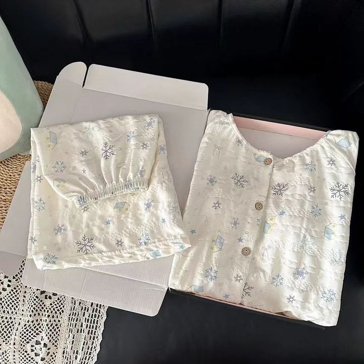 Summer Cotton With Pads Homewear Women Short Sleeve Shorts 2 Pcs Breat photo 5 (style 5088)
