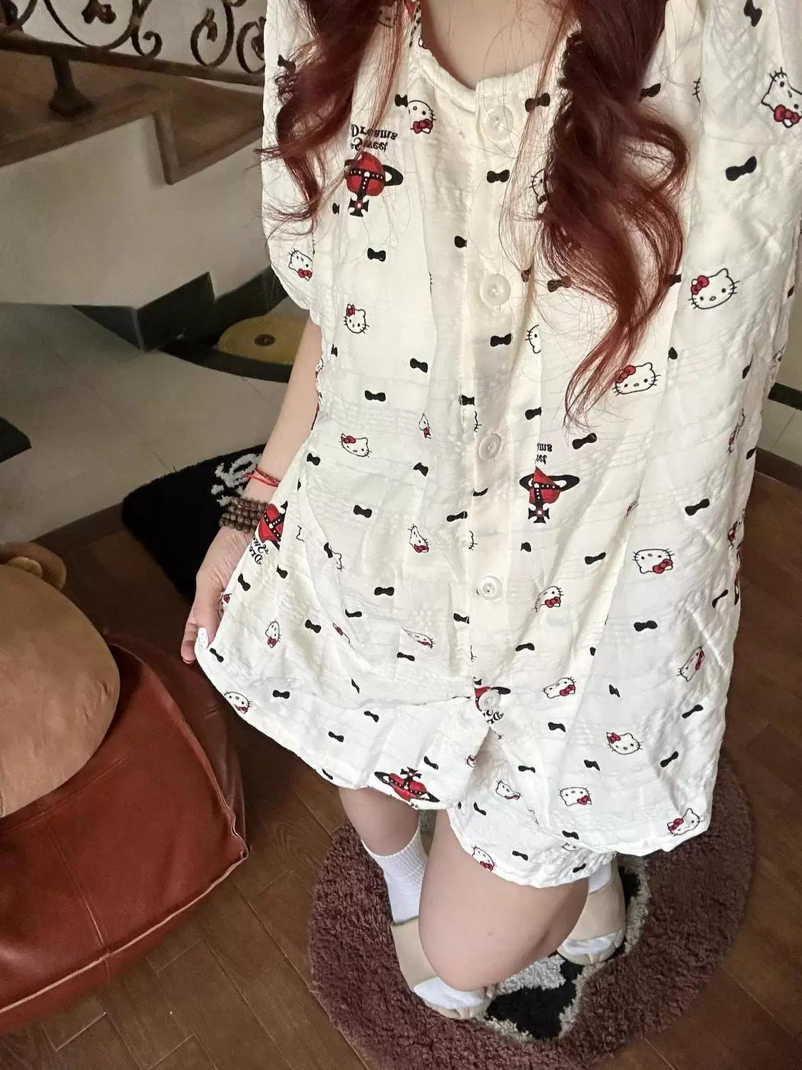 Summer Cotton With Pads Homewear Women Short Sleeve Shorts 2 Pcs Breat photo 6 (style 5090)