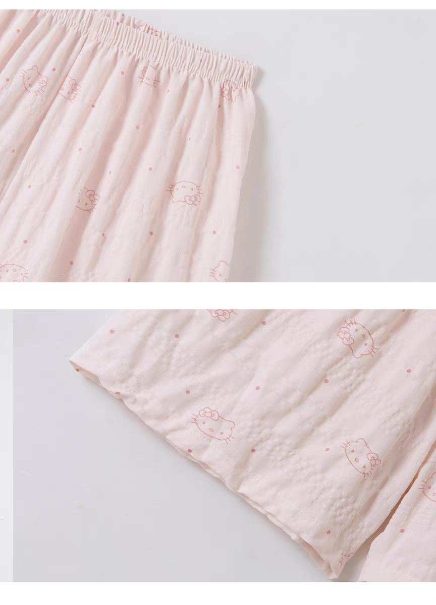 Summer Cotton With Pads Homewear Women Short Sleeve Shorts 2 Pcs Breat photo 7 (style 5096)