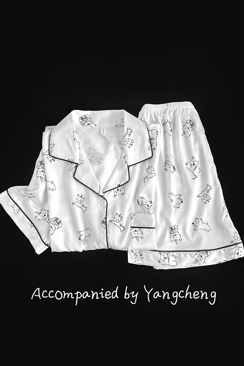 Summer Ice Silk Homewear Women Short Sleeve Shorts 2 Pcs Breathable Co photo 7 (style 5173302)