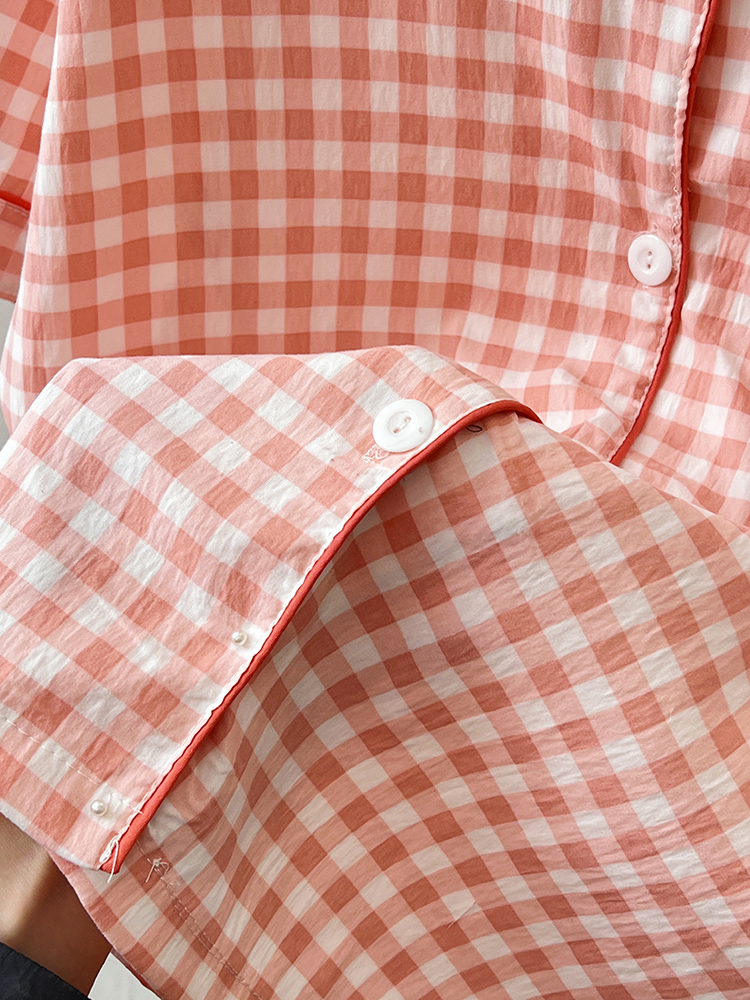 Summer Cloud Cotton Homewear Women Short Sleeve Shorts 2 Pcs Breathabl photo 6 (style 5177182)