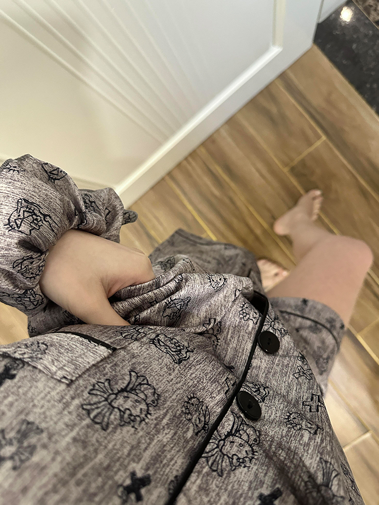 Summer Ice Silk Homewear Women Short Sleeve Shorts 2 Pcs Breathable Co photo 6 (style 518632)
