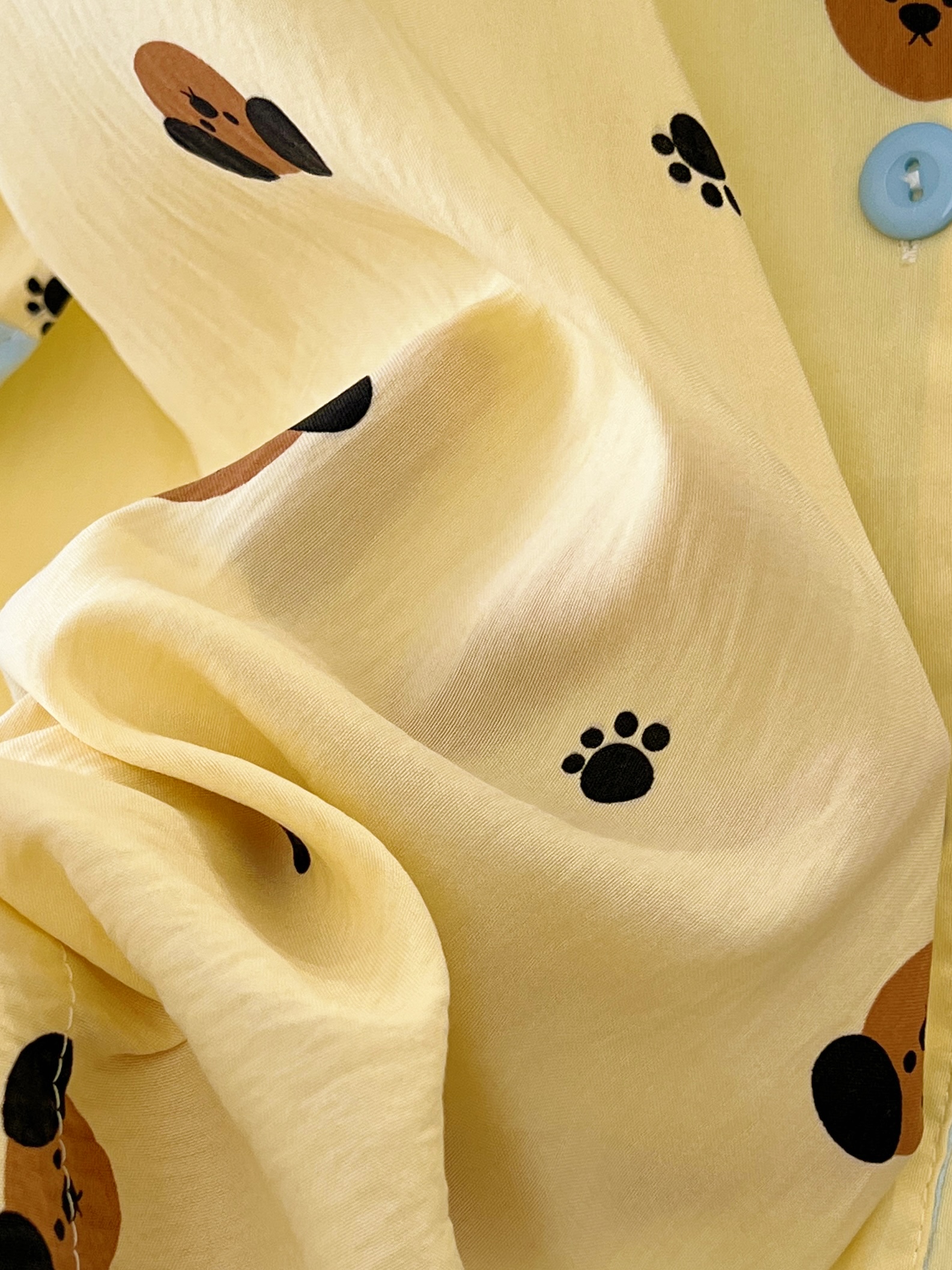 Summer Cloud Cotton Cardigan Homewear Women Short Sleeve Shorts 2 Pcs photo 5 (style 5198182)